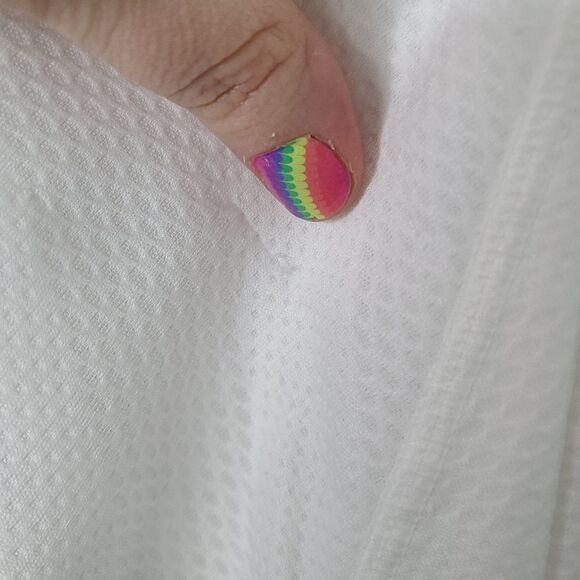 NWT XL Xersion White Funnel Neck active sweatshirt - Picture 7 of 10